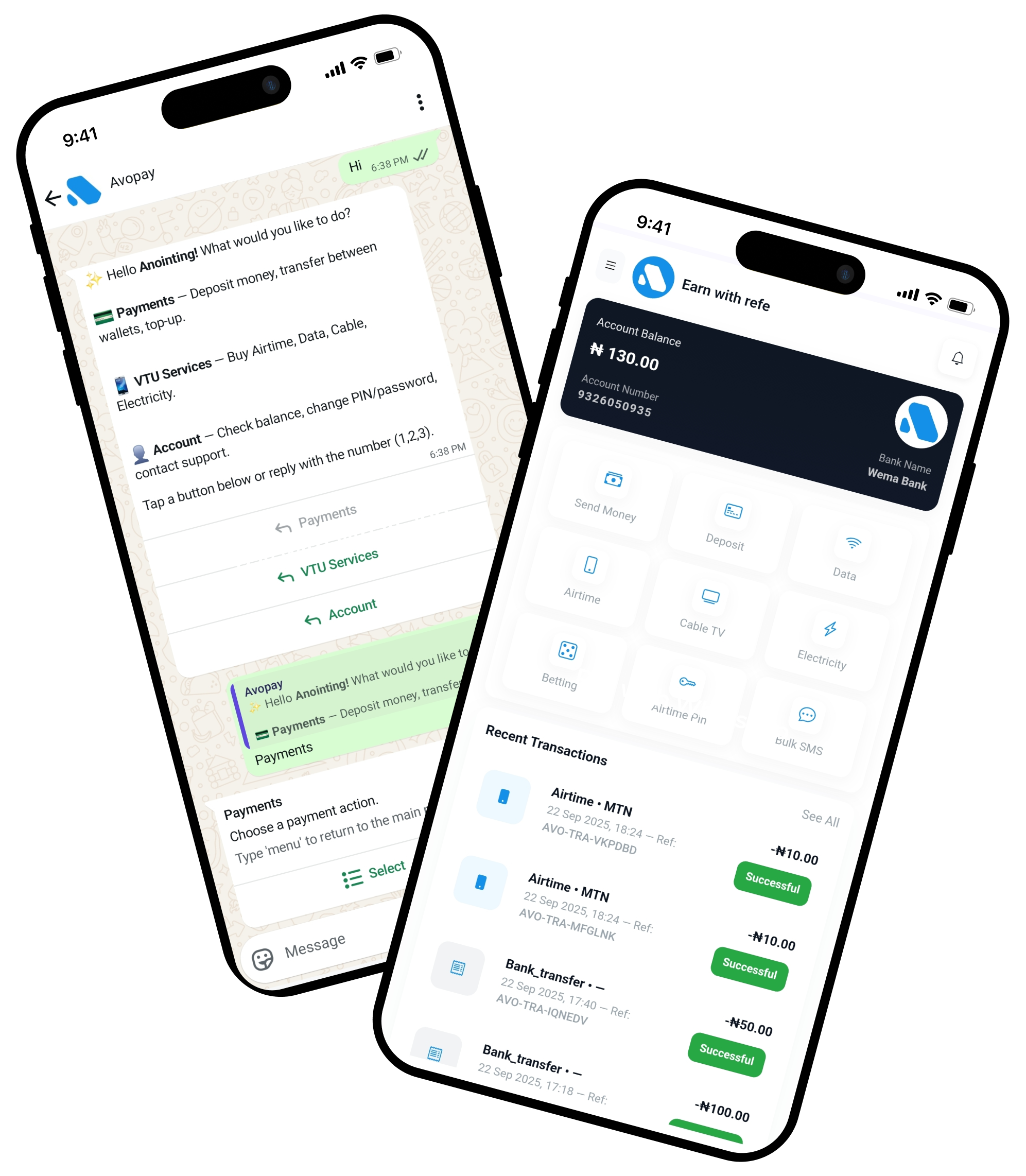 Avopay phone mockup